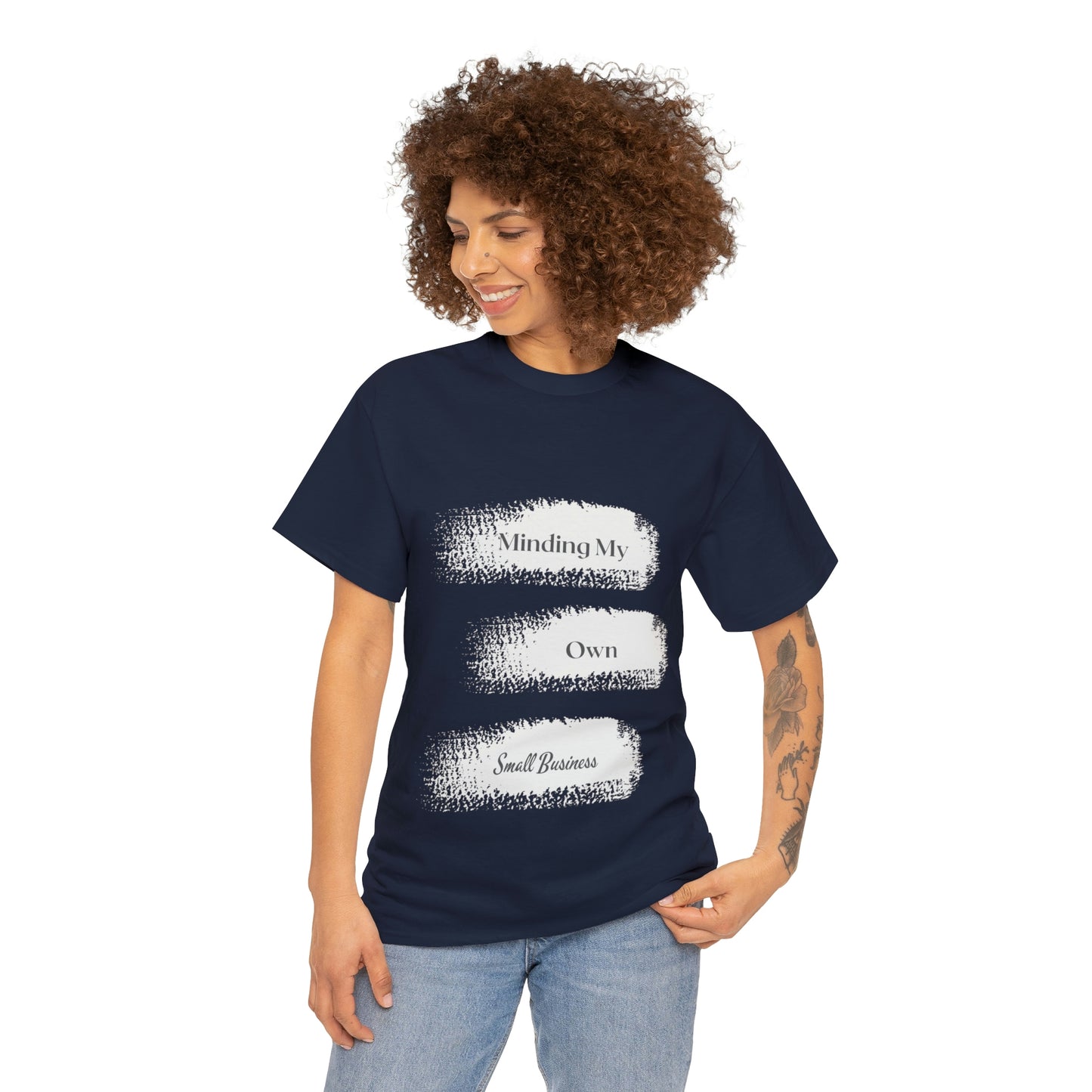 Minding My Own Small Business Unisex Heavy Cotton Tee