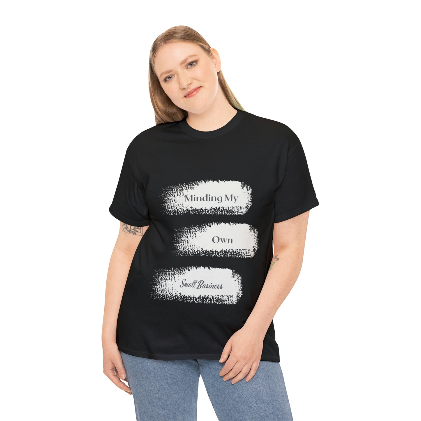 Minding My Own Small Business Unisex Heavy Cotton Tee