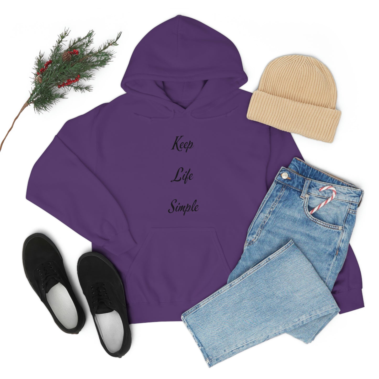 Keep Life Simple Hooded Sweatshirt