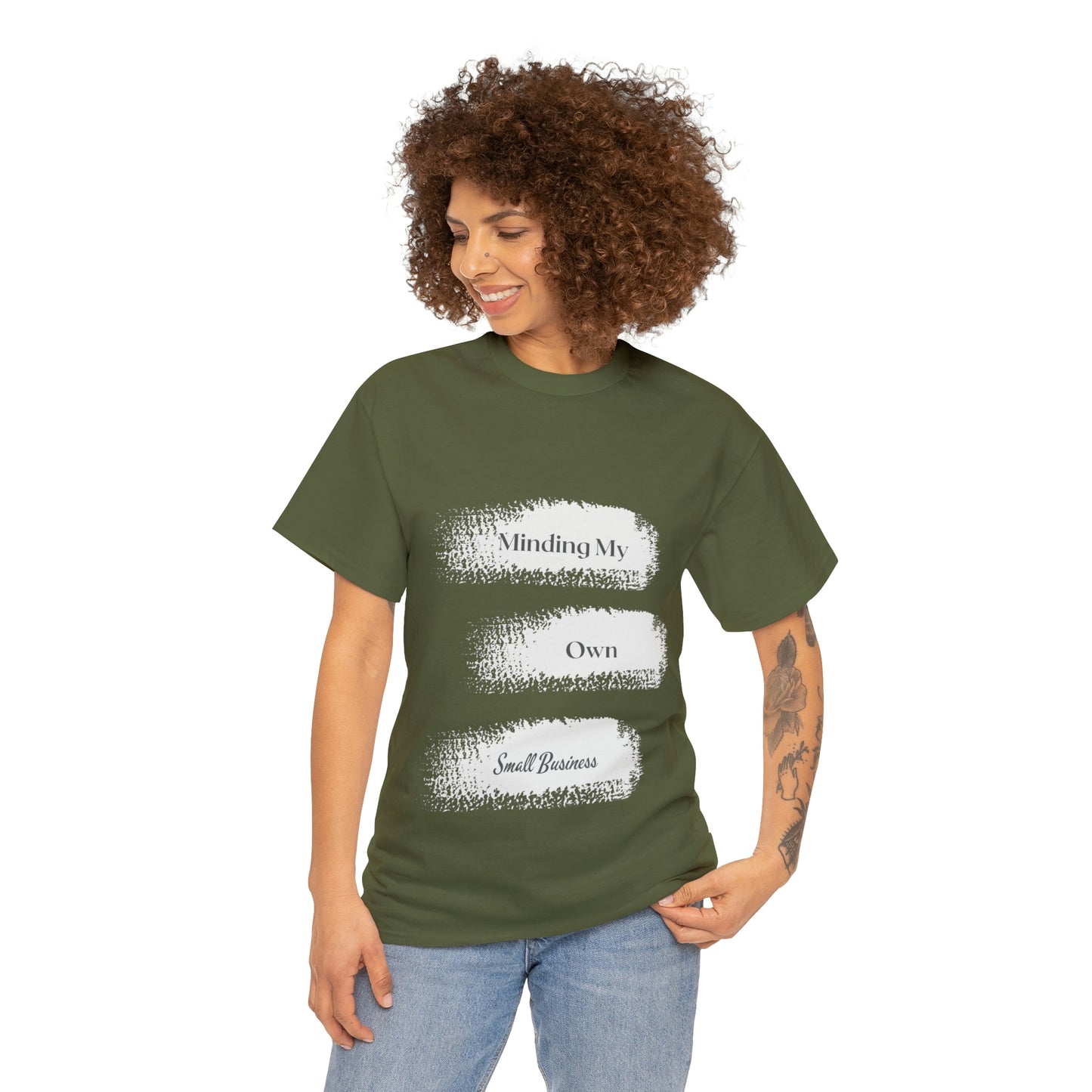 Minding My Own Small Business Unisex Heavy Cotton Tee