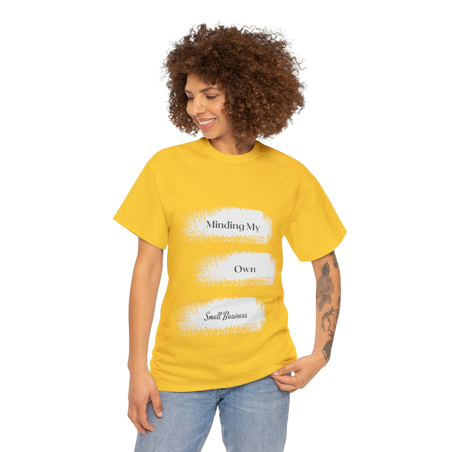 Minding My Own Small Business Unisex Heavy Cotton Tee
