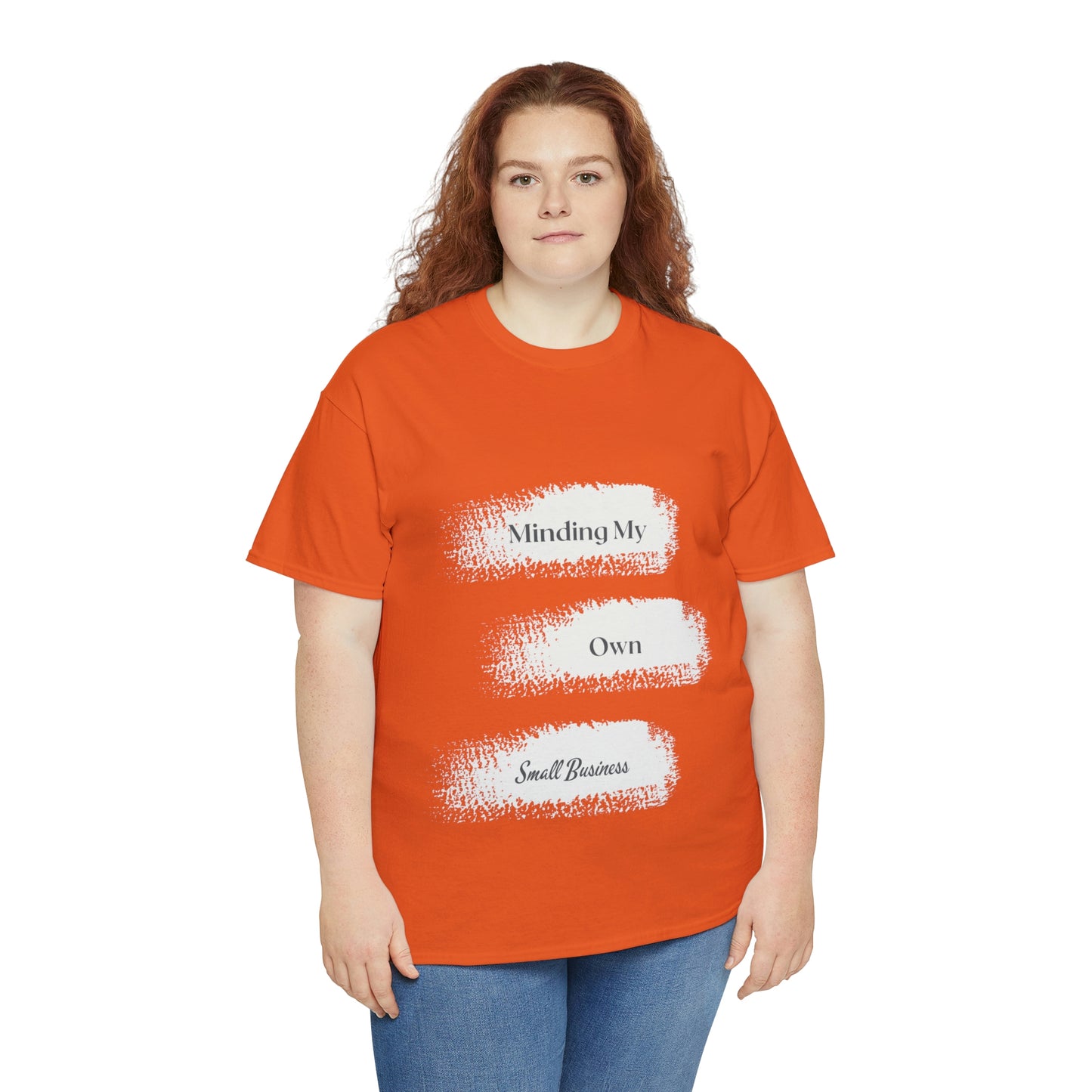 Minding My Own Small Business Unisex Heavy Cotton Tee