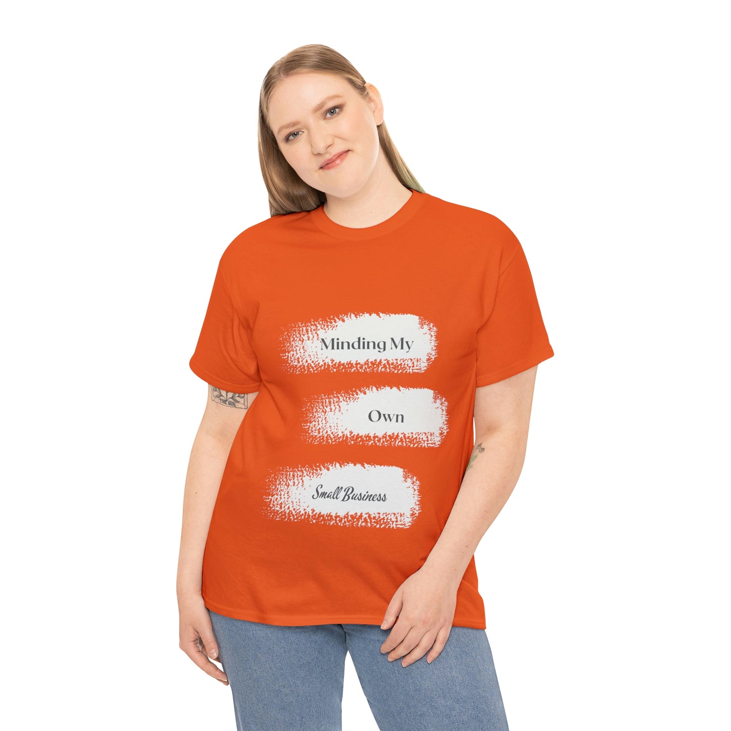 Minding My Own Small Business Unisex Heavy Cotton Tee