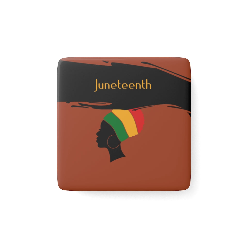 Juneteenth 2 Porcelain Magnet, Square