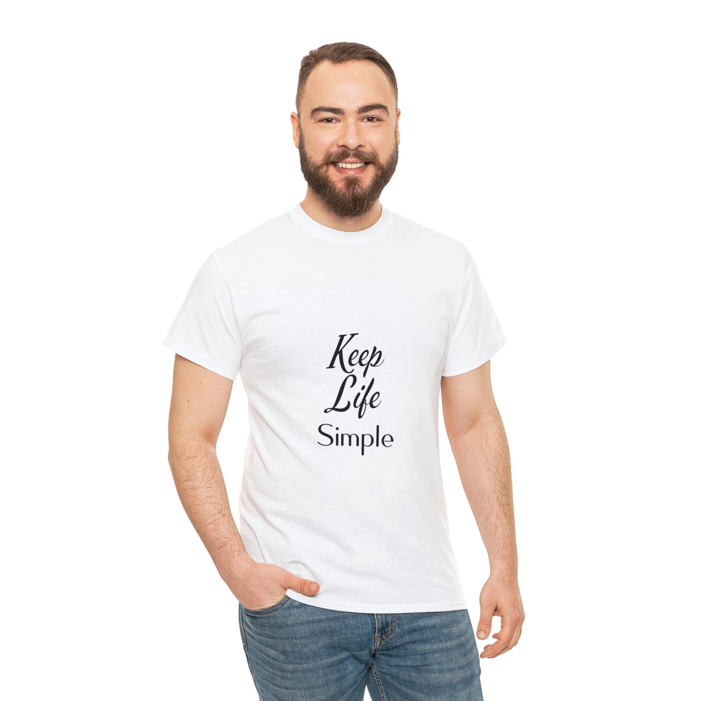Keep Life Simple Unisex Heavy Cotton Tee