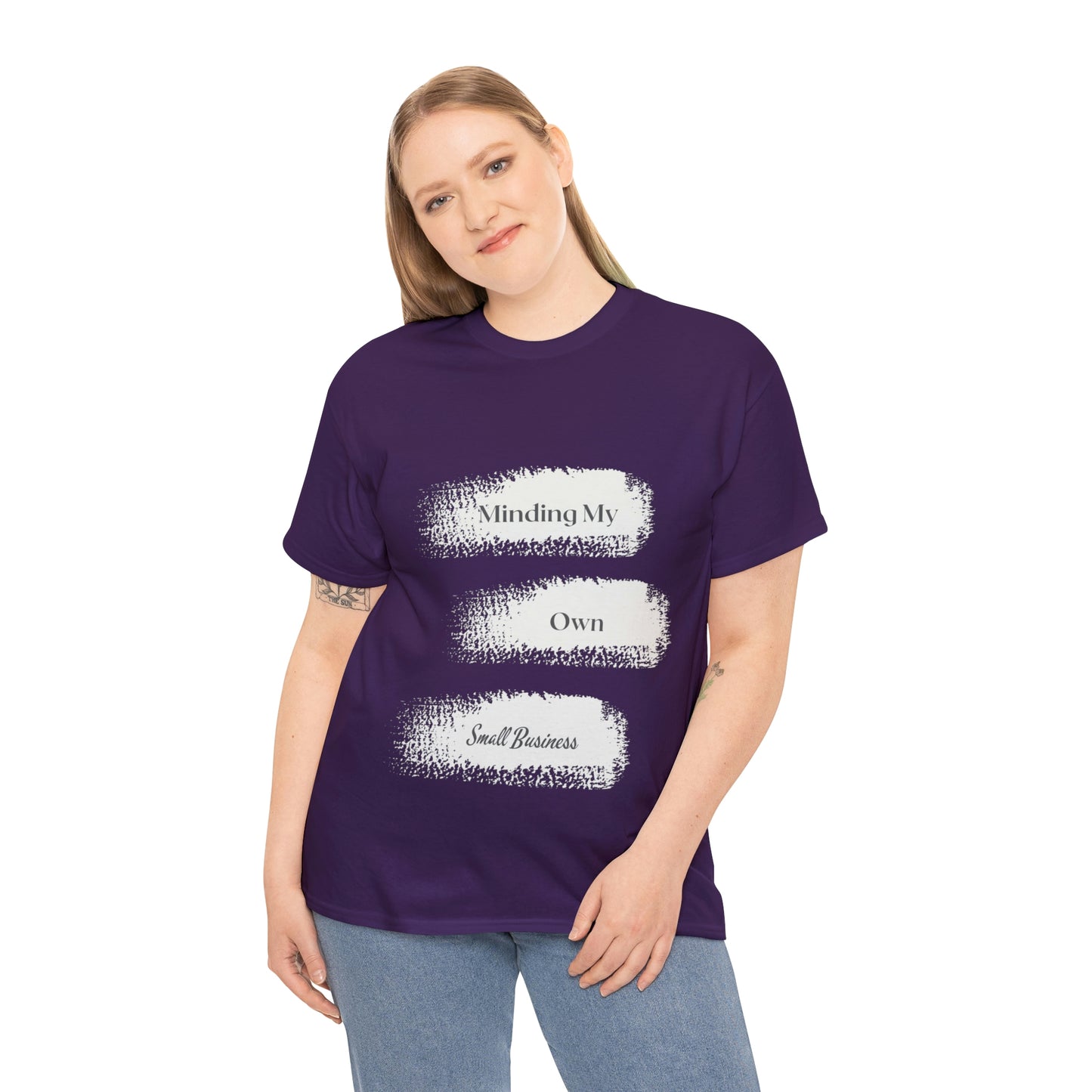 Minding My Own Small Business Unisex Heavy Cotton Tee