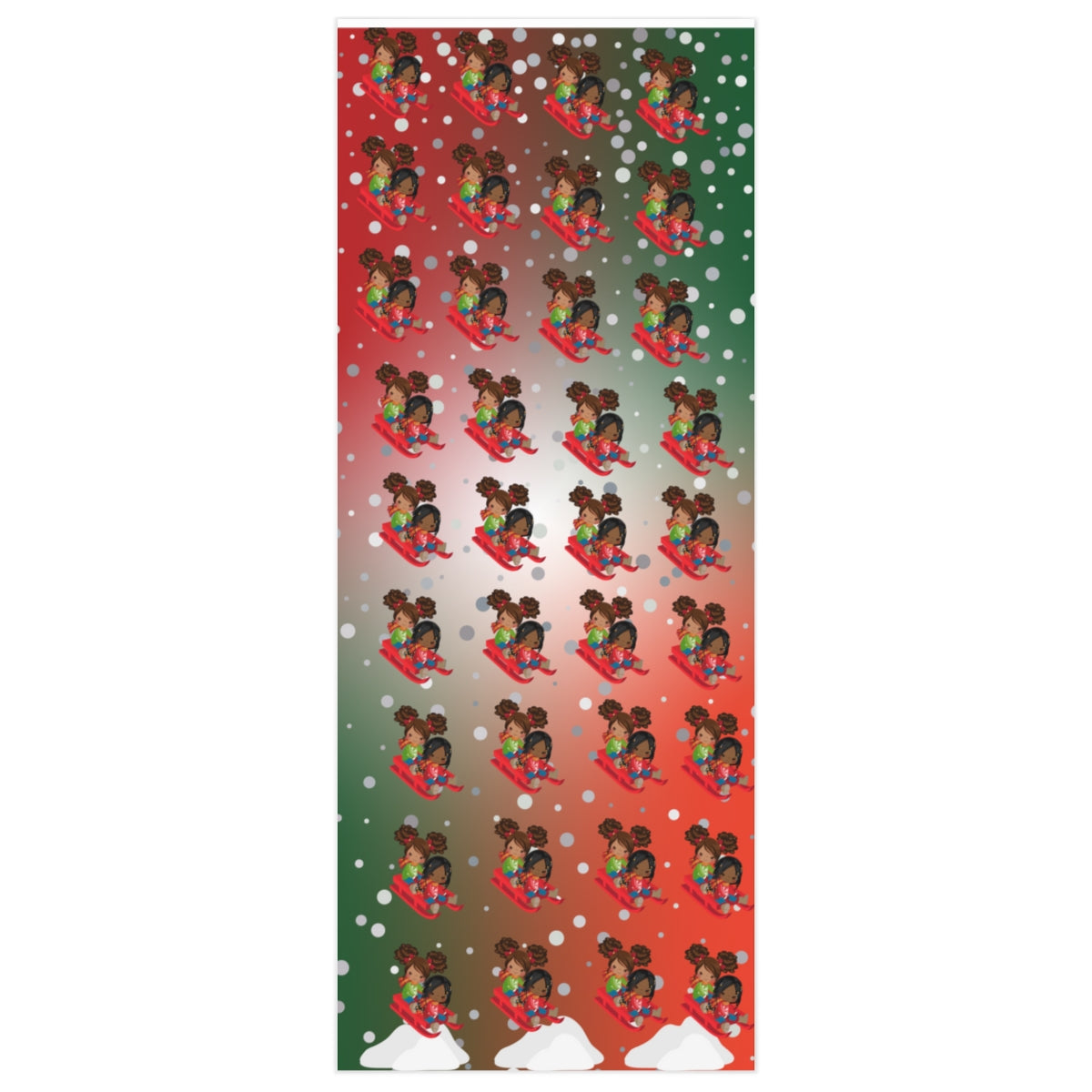 Best Friends Sledding - Wrapping Paper