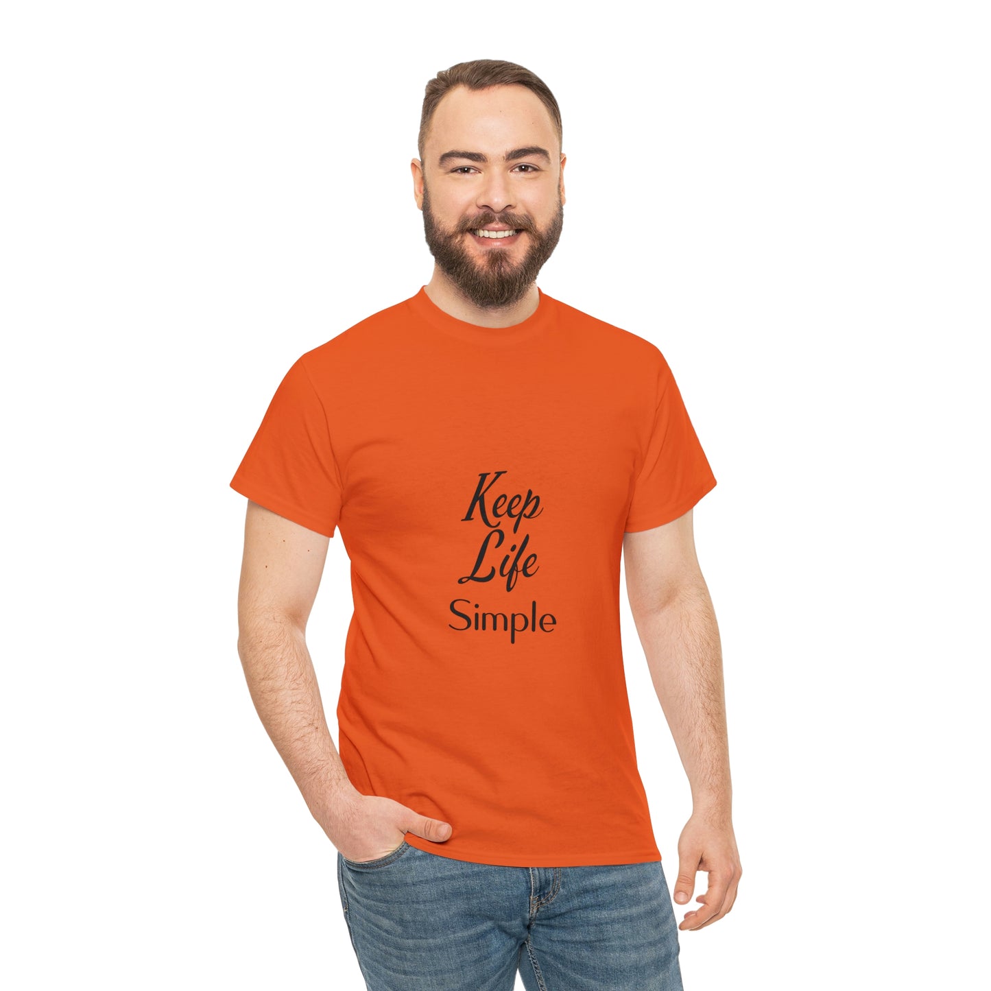 Keep Life Simple Unisex Heavy Cotton Tee