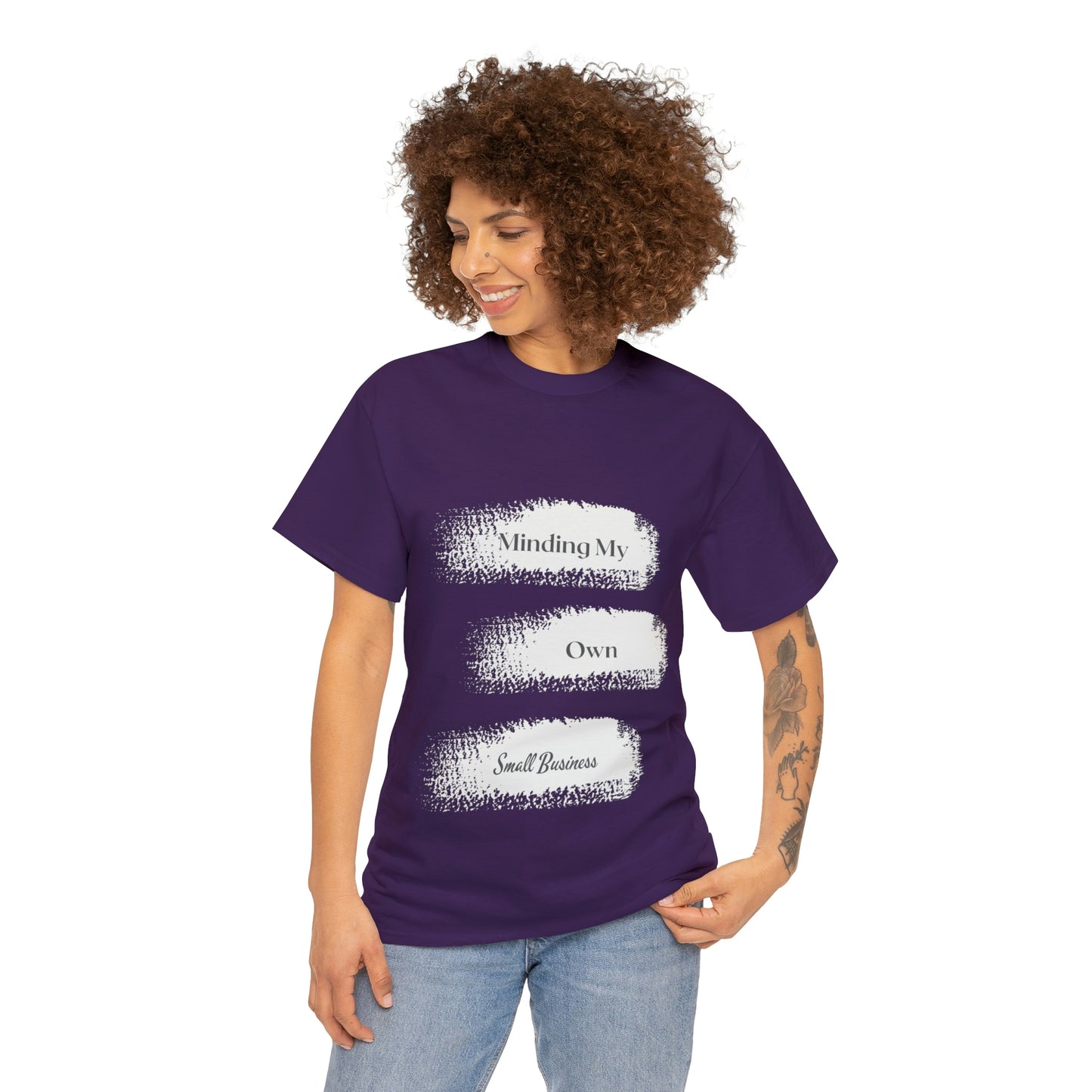Minding My Own Small Business Unisex Heavy Cotton Tee