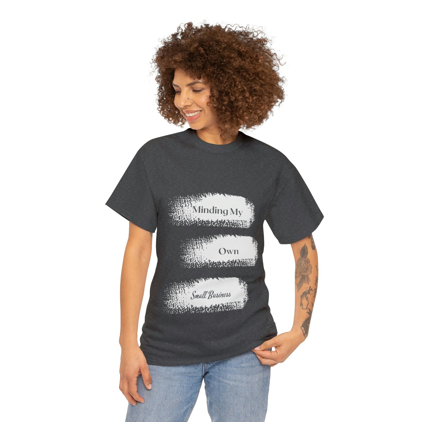 Minding My Own Small Business Unisex Heavy Cotton Tee