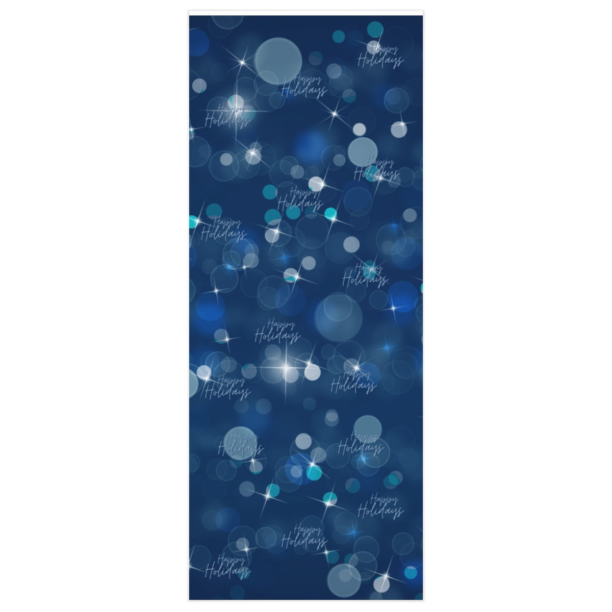 Blue Happy Holidays - Wrapping Paper