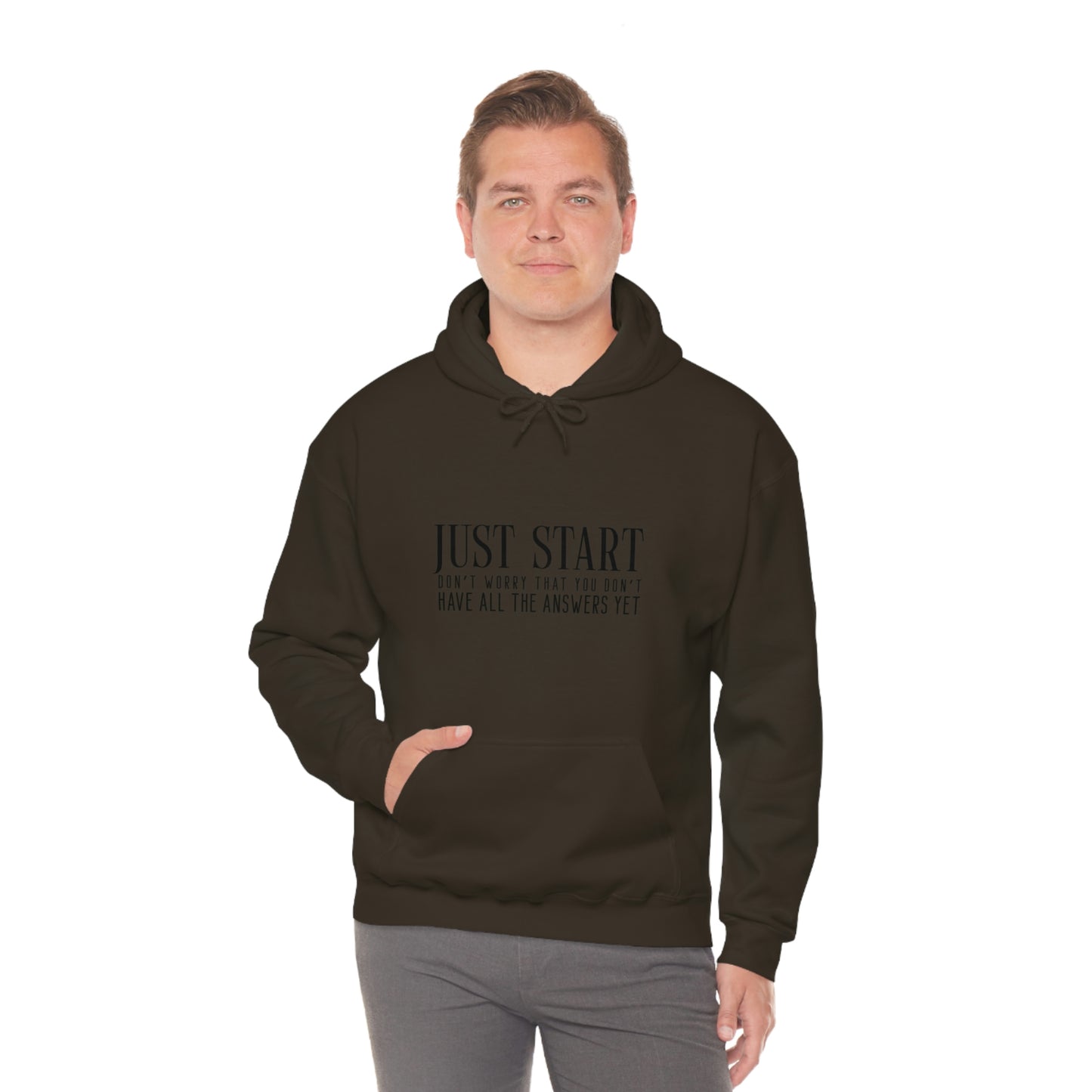 Lady Boss Hoodie - Just Start (Don't Worry That You Don't Have All The Answers Yet)