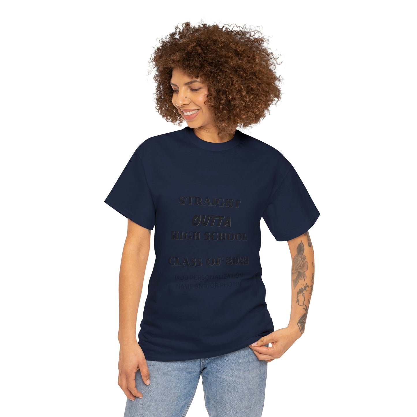 Straight Outta High School T-shirt 2023 Graduation T-shirt (PERSONALIZED)