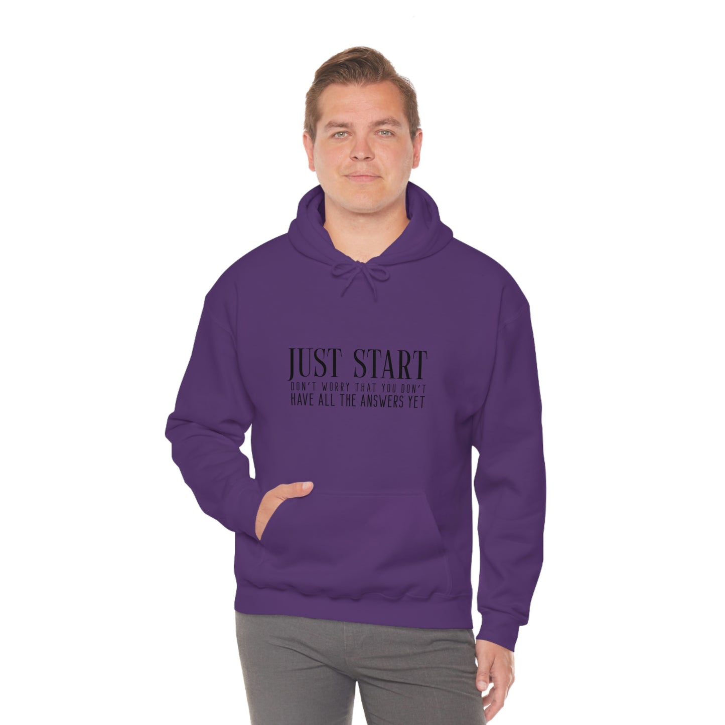Lady Boss Hoodie - Just Start (Don't Worry That You Don't Have All The Answers Yet)