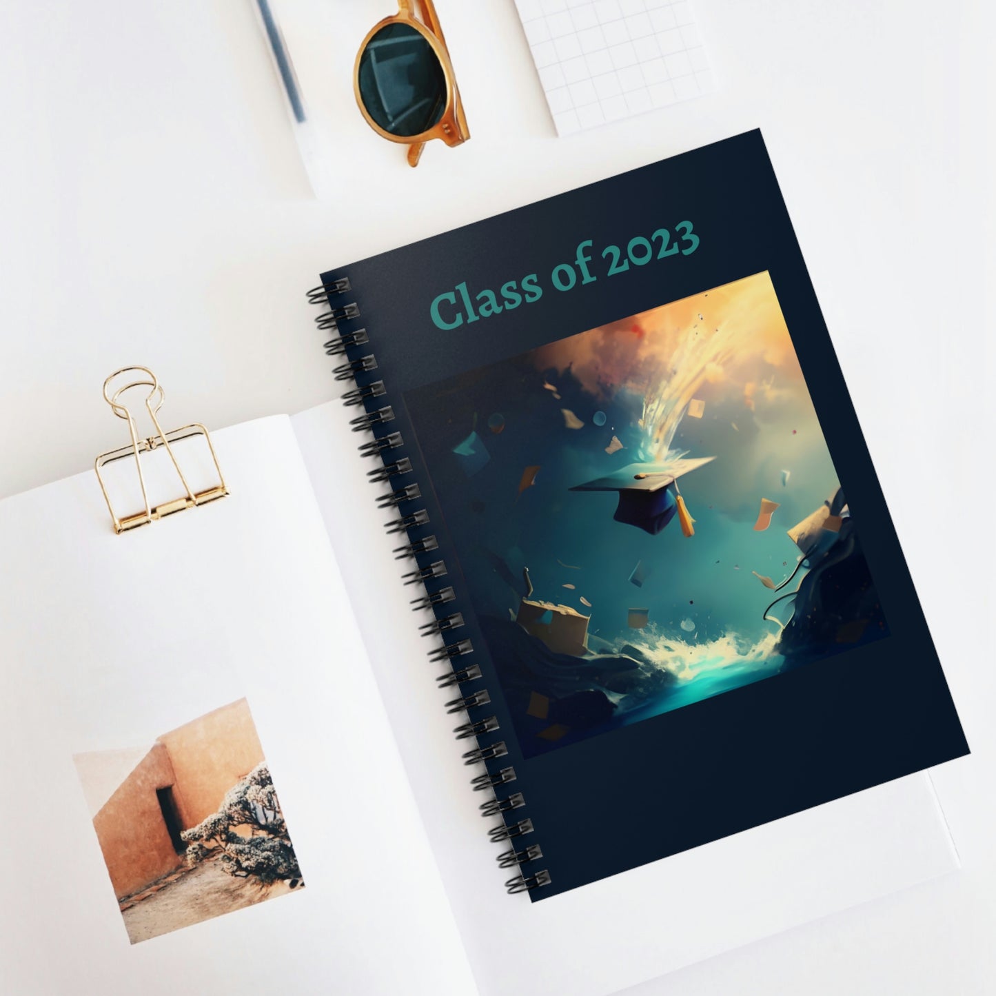 Class of 2023 Graduate Journal - Ruled Line (Cap and Blues)