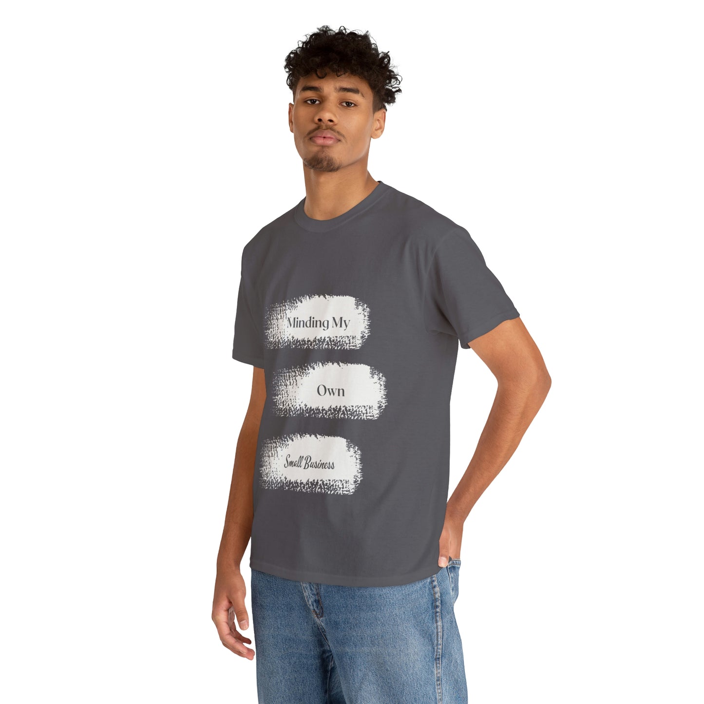 Minding My Own Small Business Unisex Heavy Cotton Tee