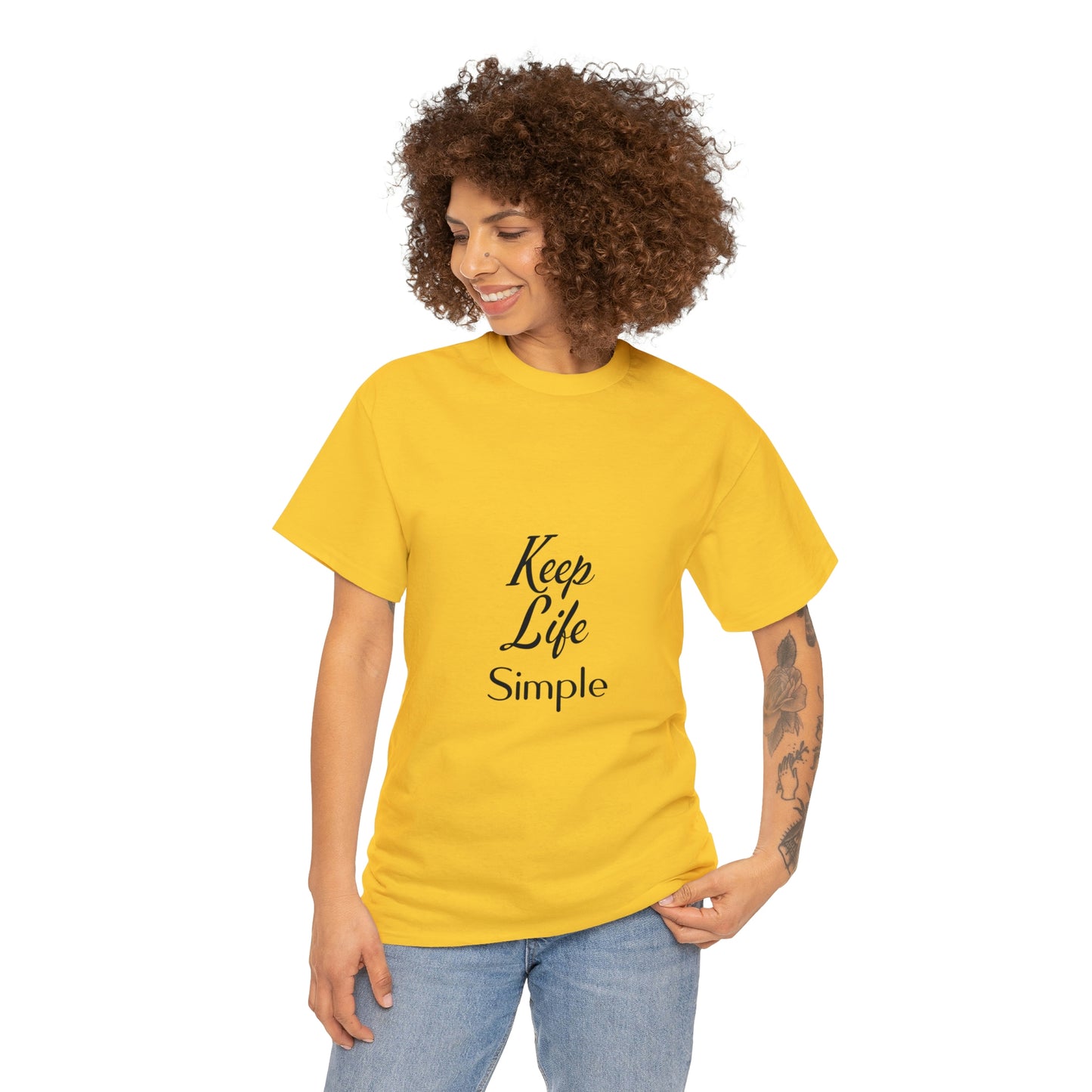 Keep Life Simple Unisex Heavy Cotton Tee