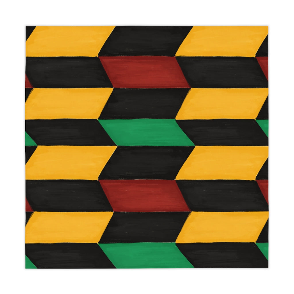 Kwanzaa Table Cloth (red/green/black/gold)