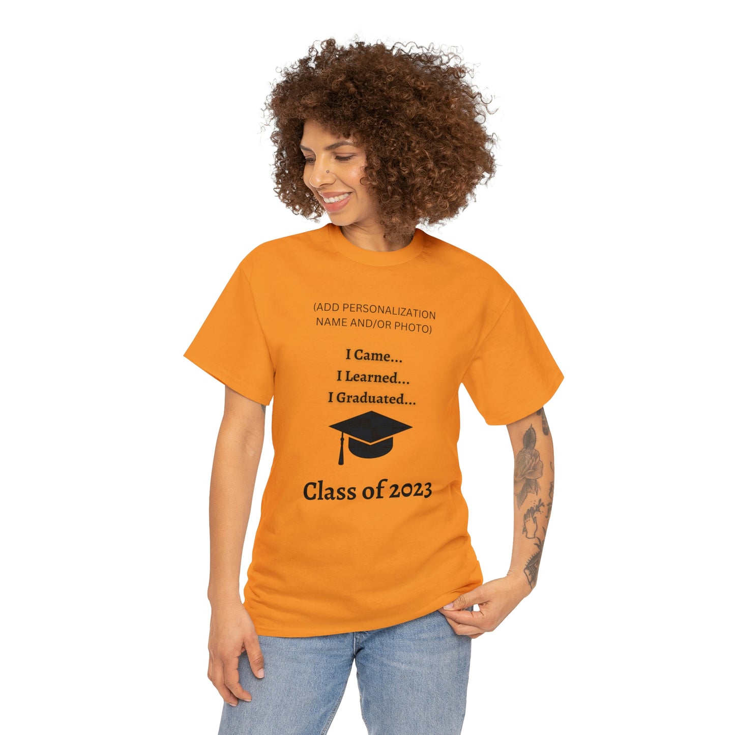 I Came, I Learned, I Graduated T-shirt 2023 Graduation T-shirt (PERSONALIZED)