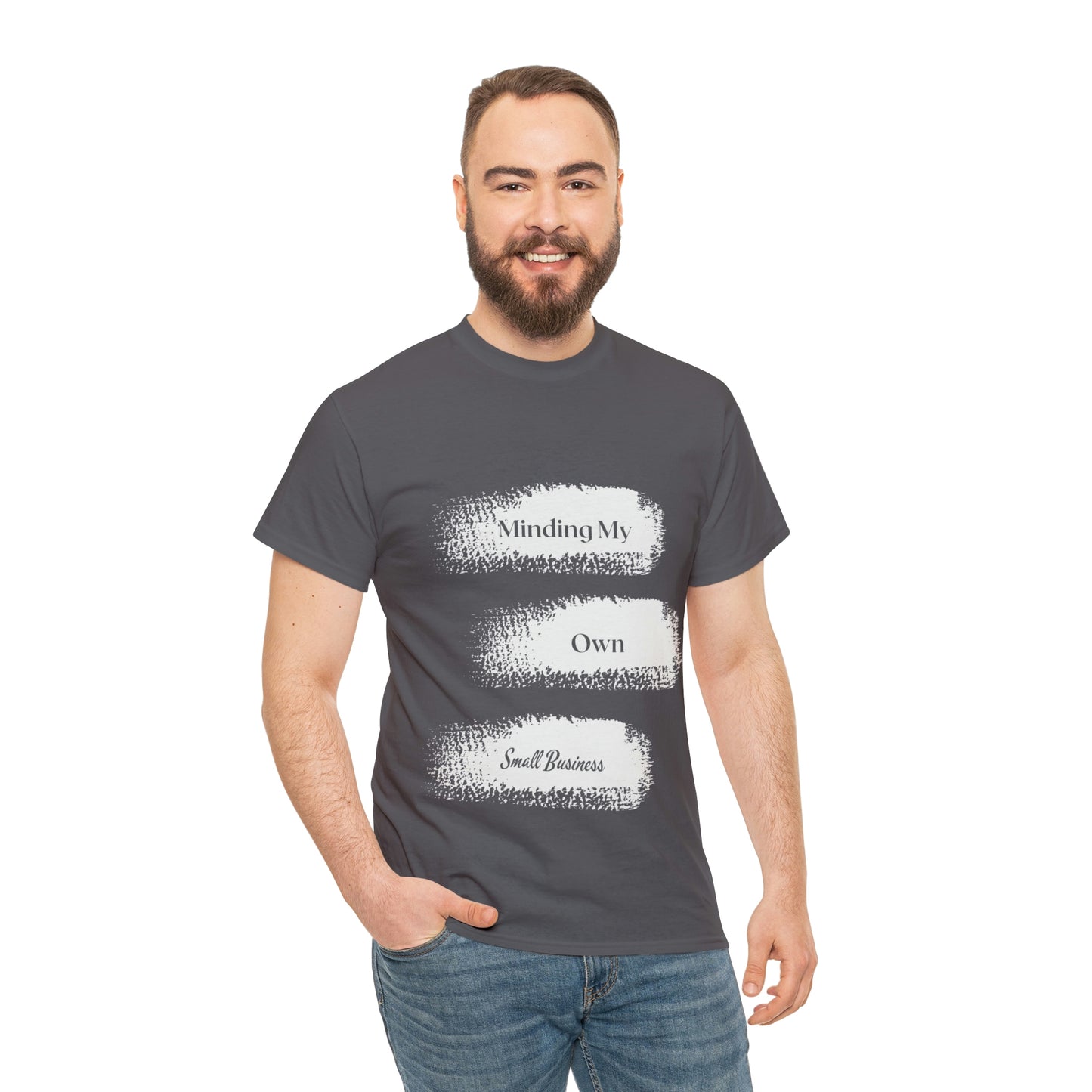 Minding My Own Small Business Unisex Heavy Cotton Tee