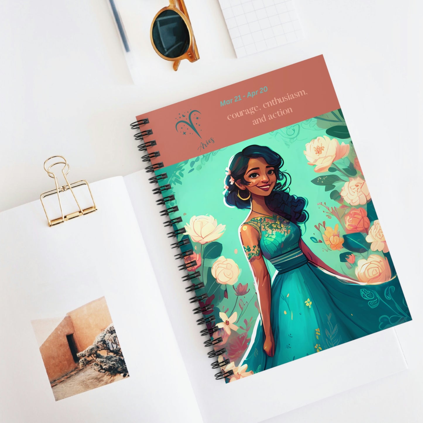 Astrology Collection (Aries) - Middle Eastern and Indian Culture Journal - Ruled Line