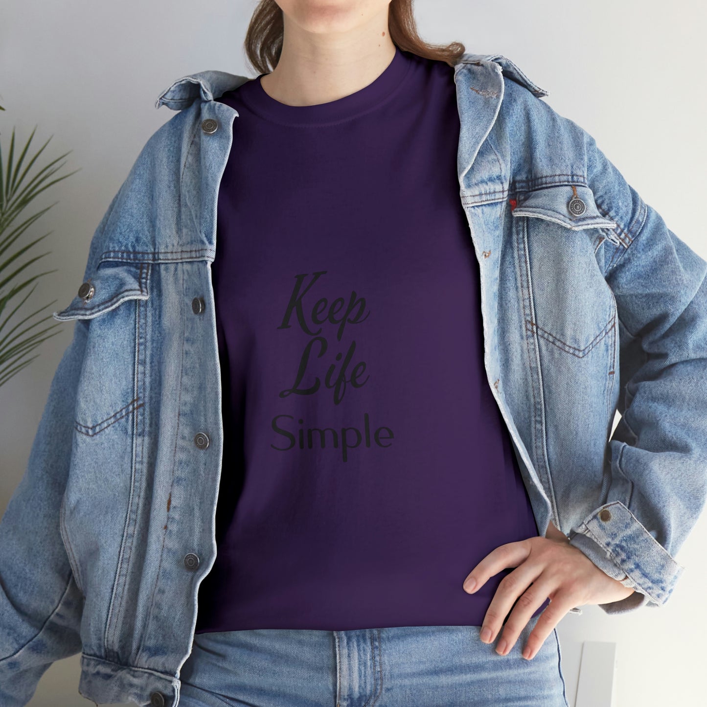 Keep Life Simple Unisex Heavy Cotton Tee