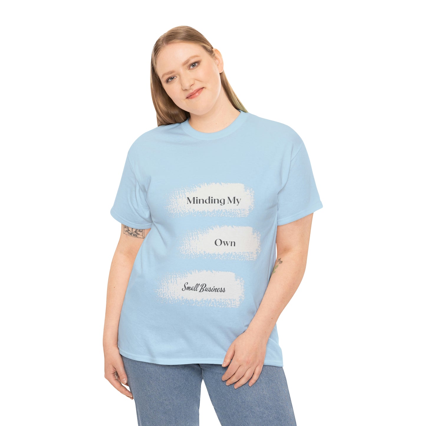 Minding My Own Small Business Unisex Heavy Cotton Tee