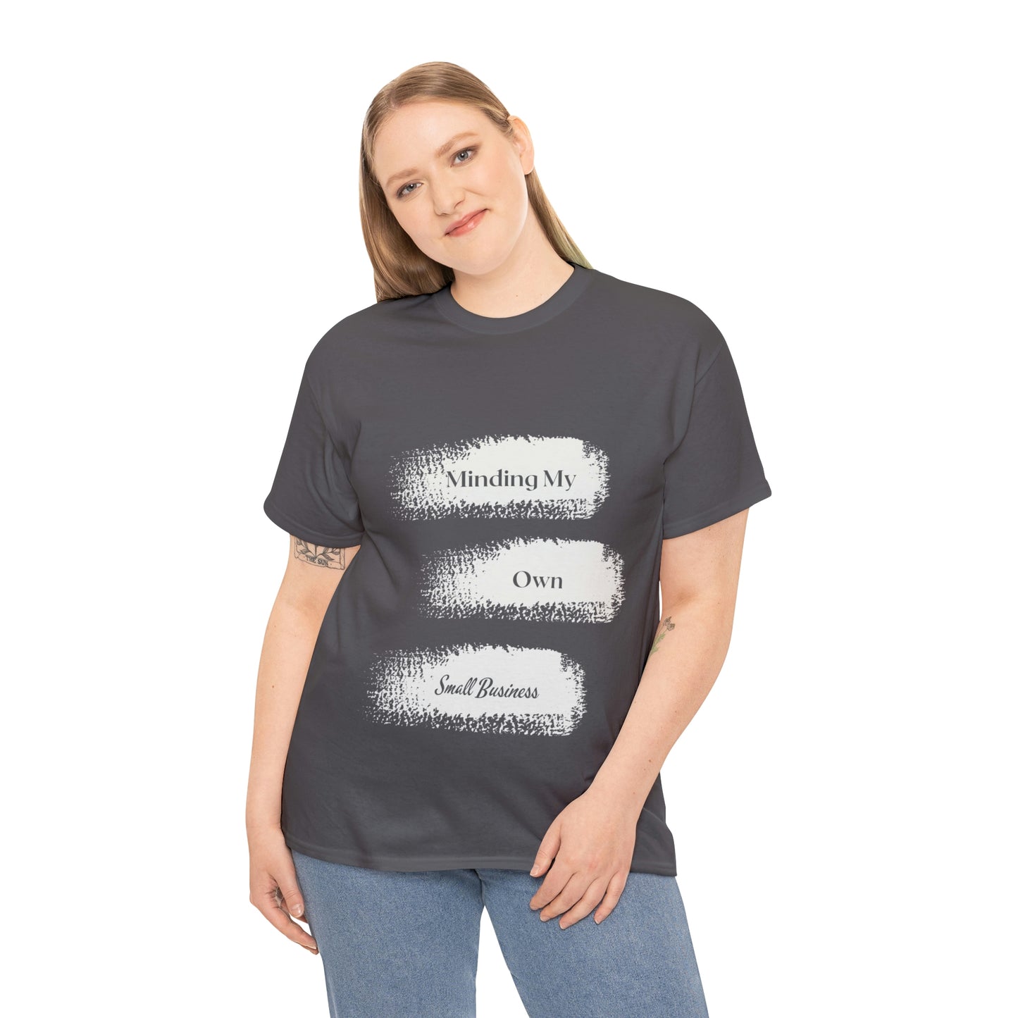 Minding My Own Small Business Unisex Heavy Cotton Tee