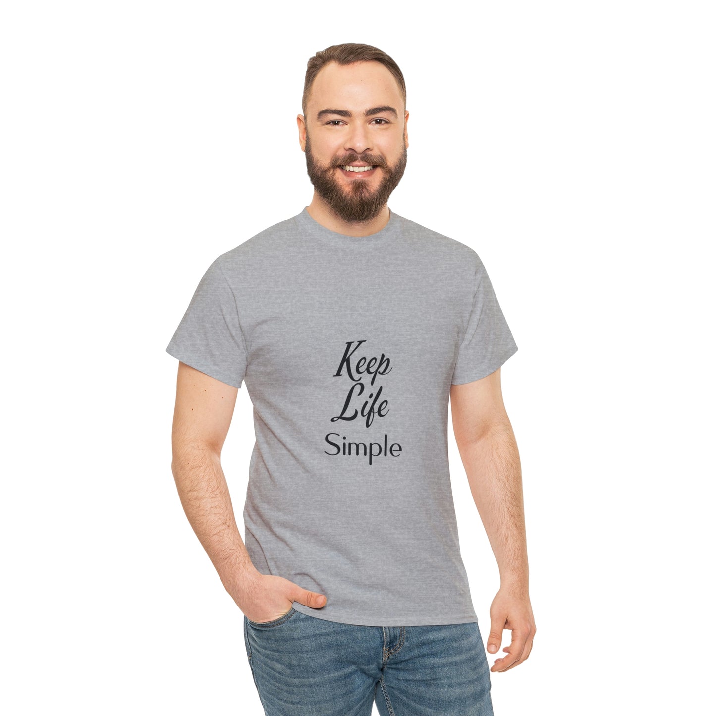 Keep Life Simple Unisex Heavy Cotton Tee