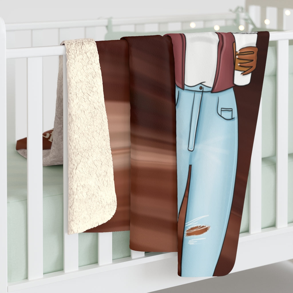A Mother Is Sherpa Fleece Blanket