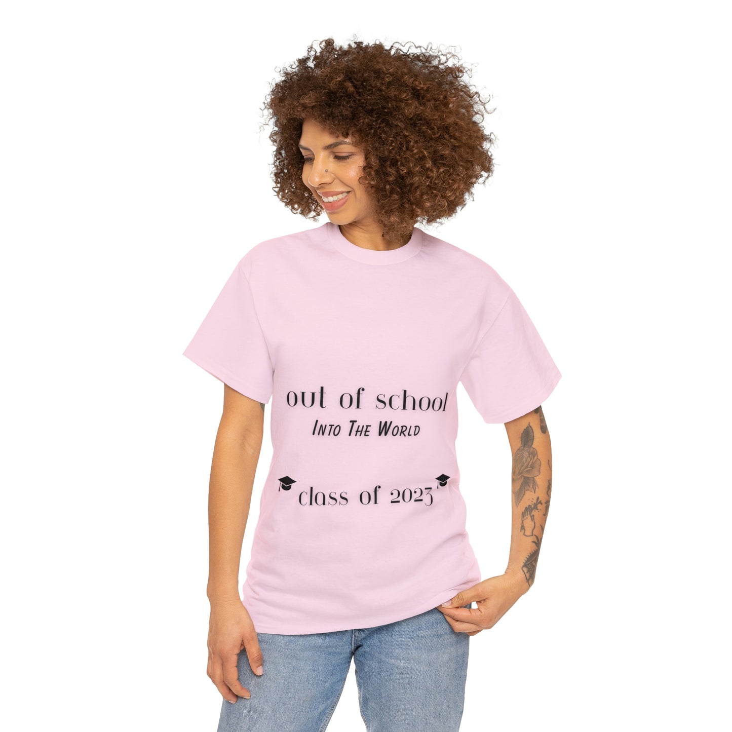Out Of School Into The World T-shirt 2023 Graduation T-shirt