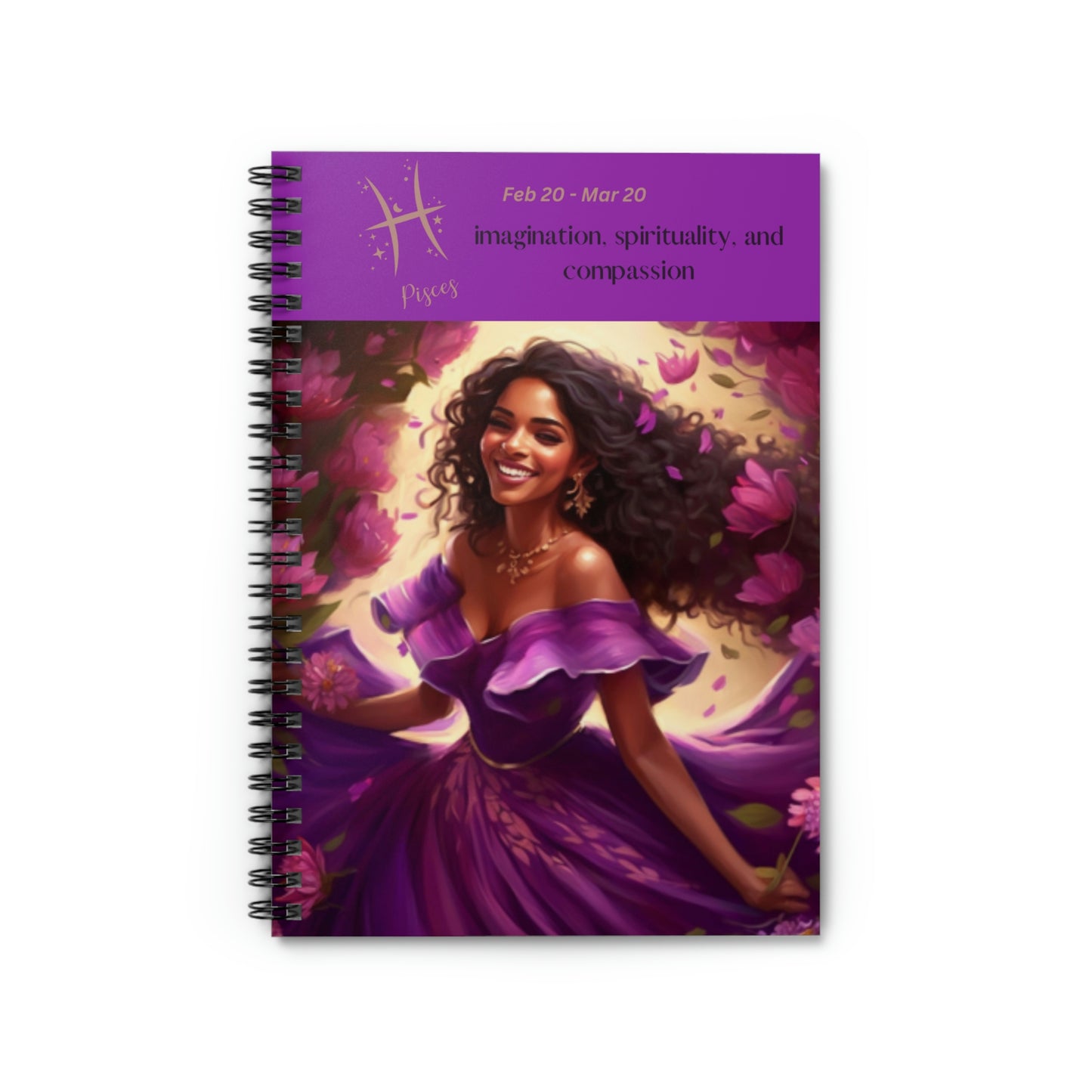 Astrology Collection (Pisces) - Middle Eastern and Indian Culture Journal - Ruled Line