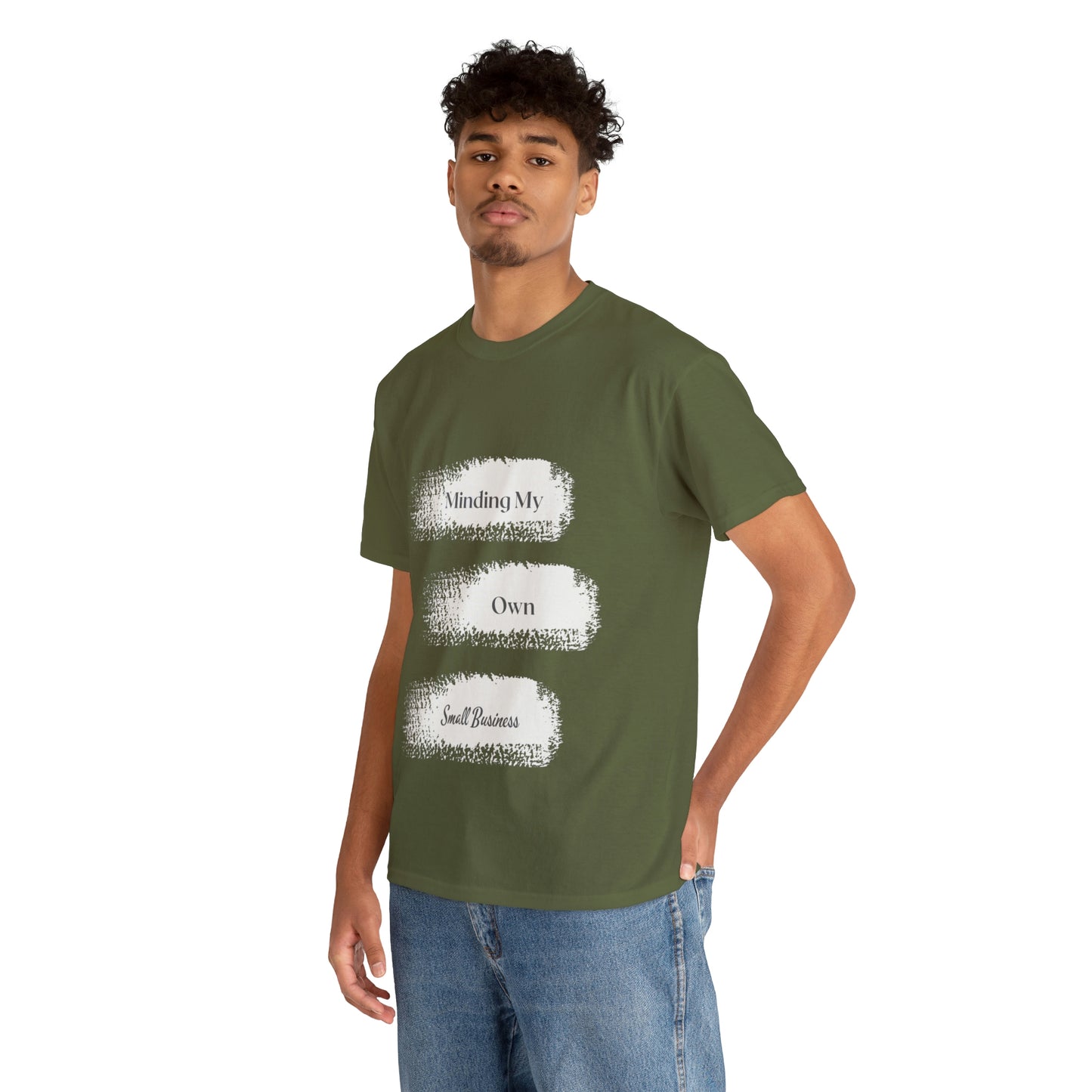 Minding My Own Small Business Unisex Heavy Cotton Tee