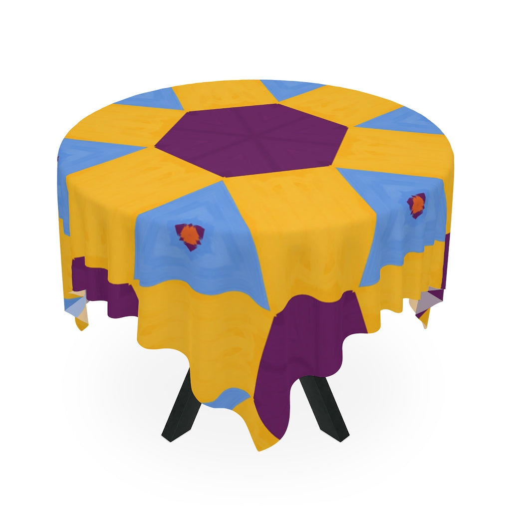 Kwanzaa Table Cloth (yellow/purple)