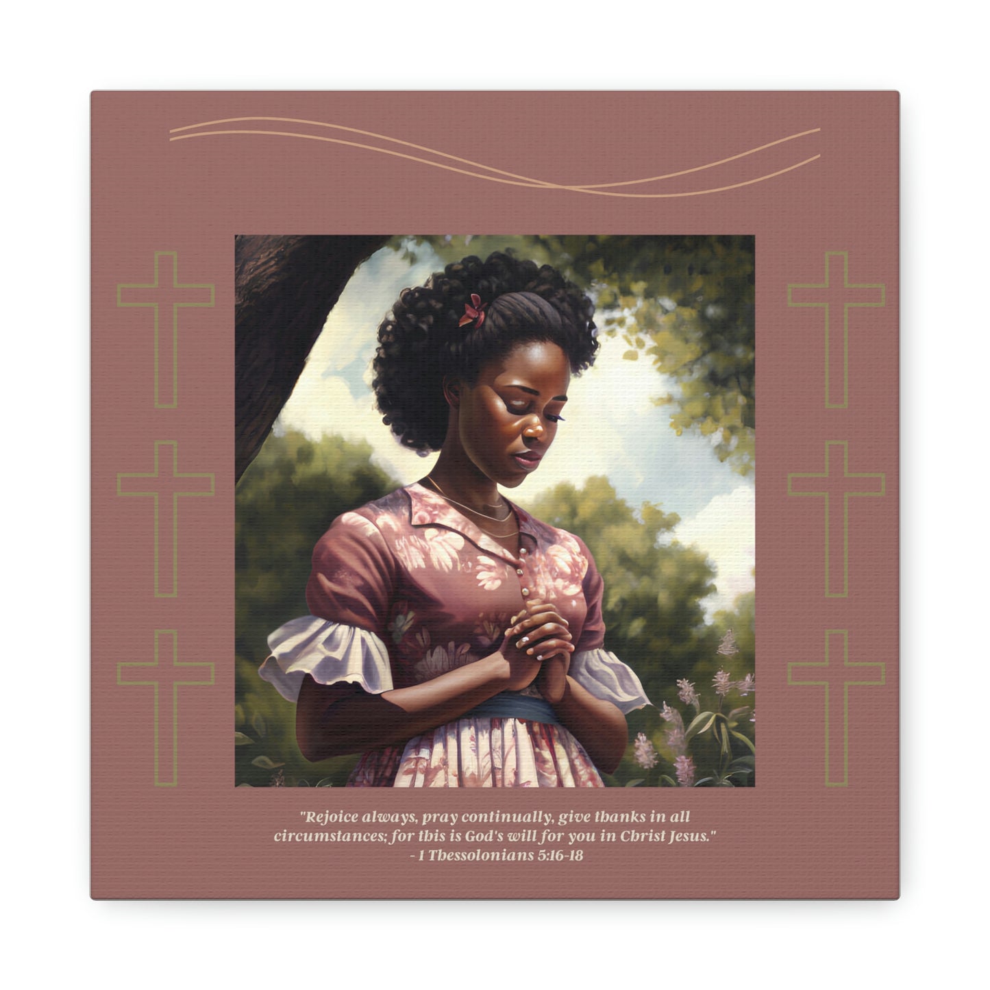 Lady Praying On A Summer Day