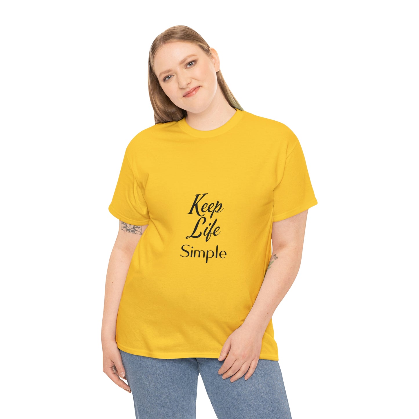Keep Life Simple Unisex Heavy Cotton Tee
