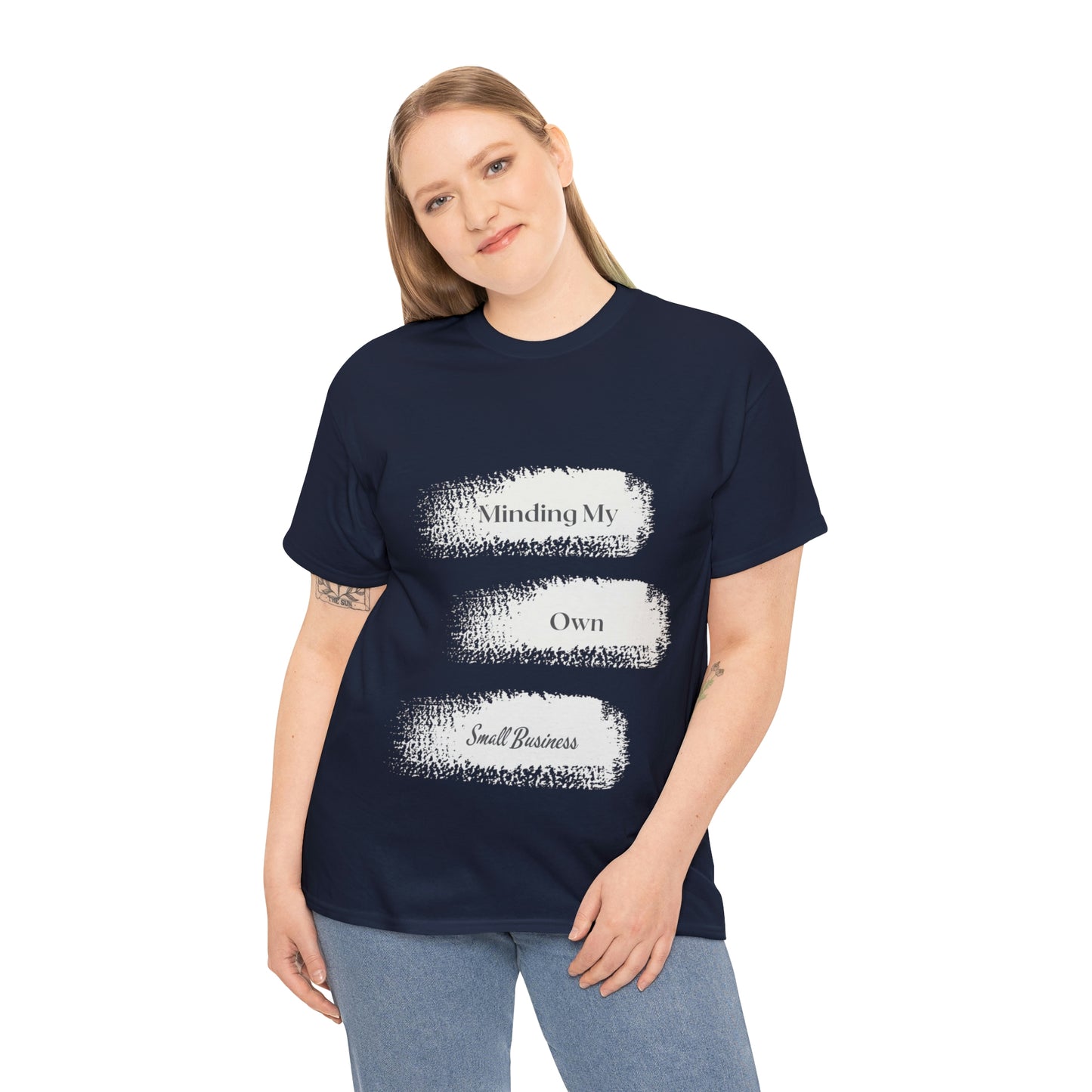 Minding My Own Small Business Unisex Heavy Cotton Tee