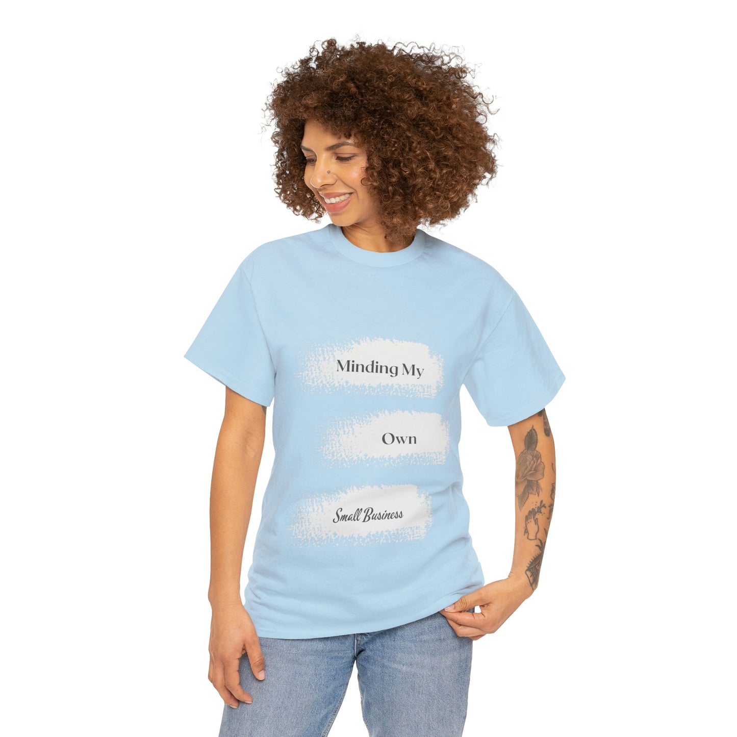 Minding My Own Small Business Unisex Heavy Cotton Tee