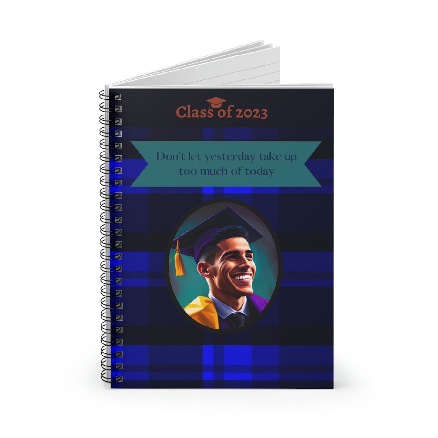 Class of 2023 Graduate Journal - (Latino Young Man 1) - Ruled Line