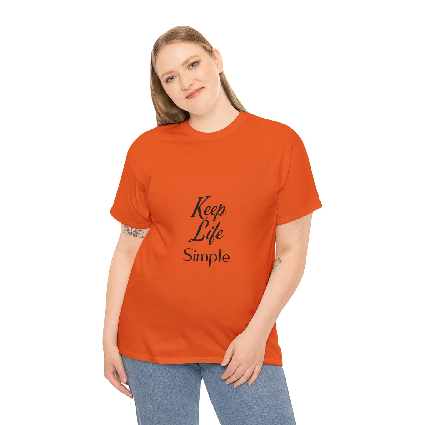 Keep Life Simple Unisex Heavy Cotton Tee