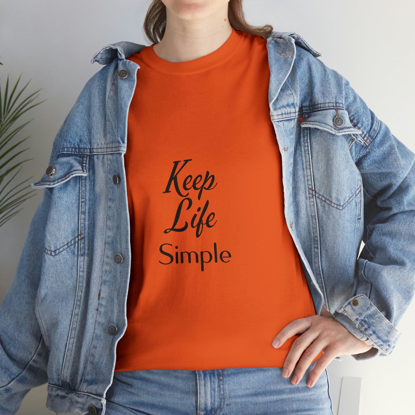Keep Life Simple Unisex Heavy Cotton Tee