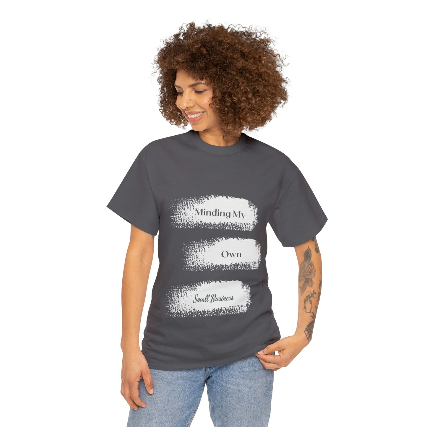 Minding My Own Small Business Unisex Heavy Cotton Tee
