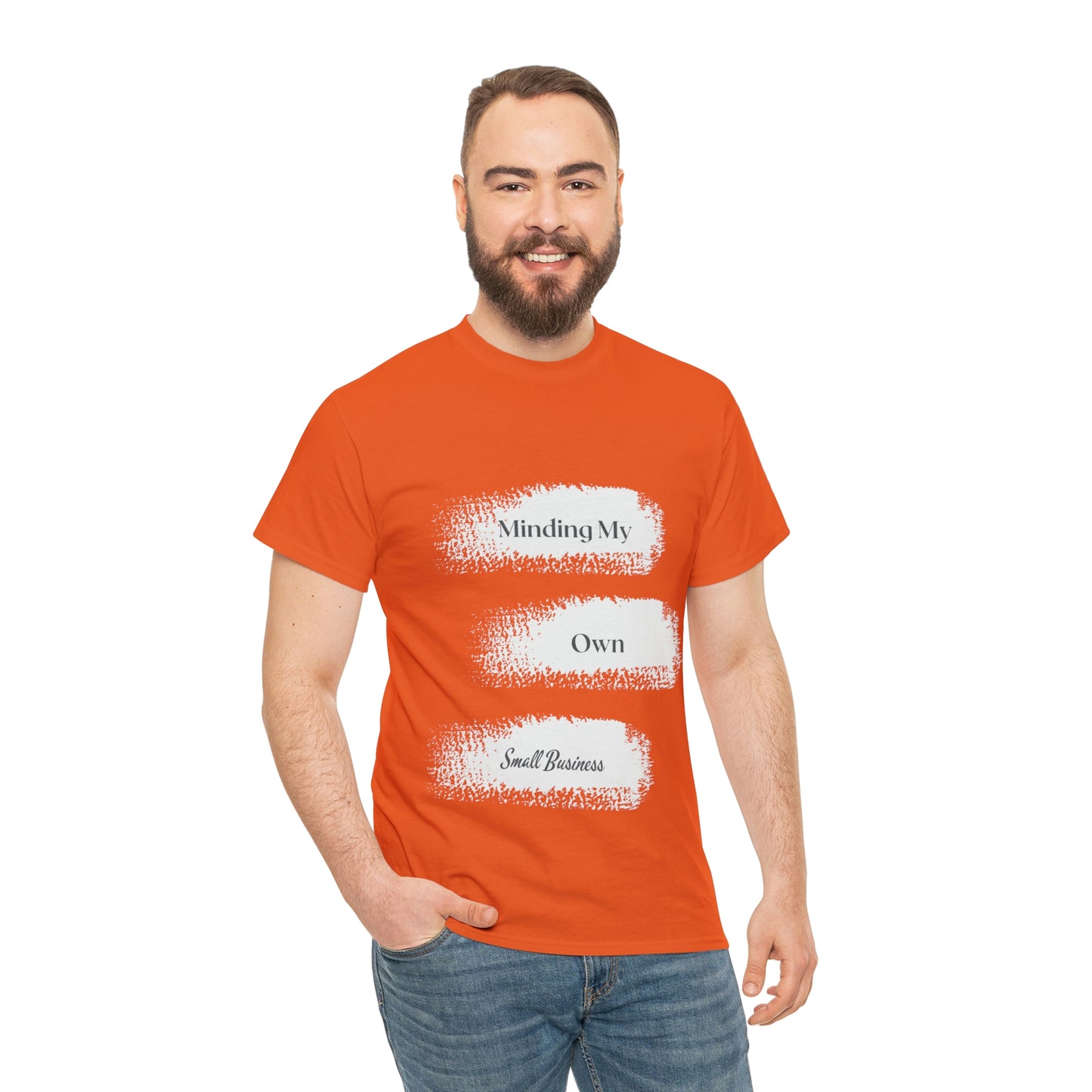 Minding My Own Small Business Unisex Heavy Cotton Tee