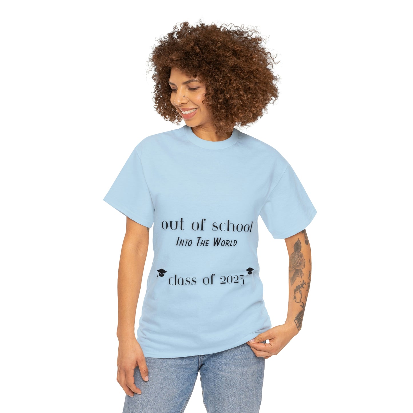 Out Of School Into The World T-shirt 2023 Graduation T-shirt