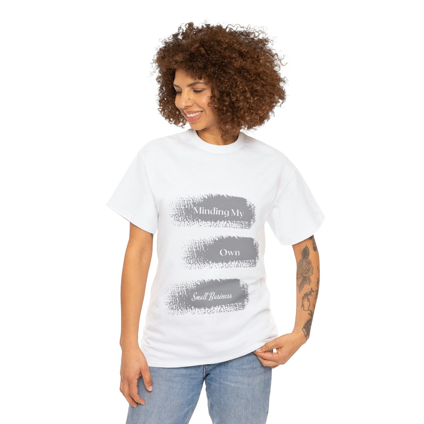 Minding My Own Small Business Unisex Heavy Cotton Tee