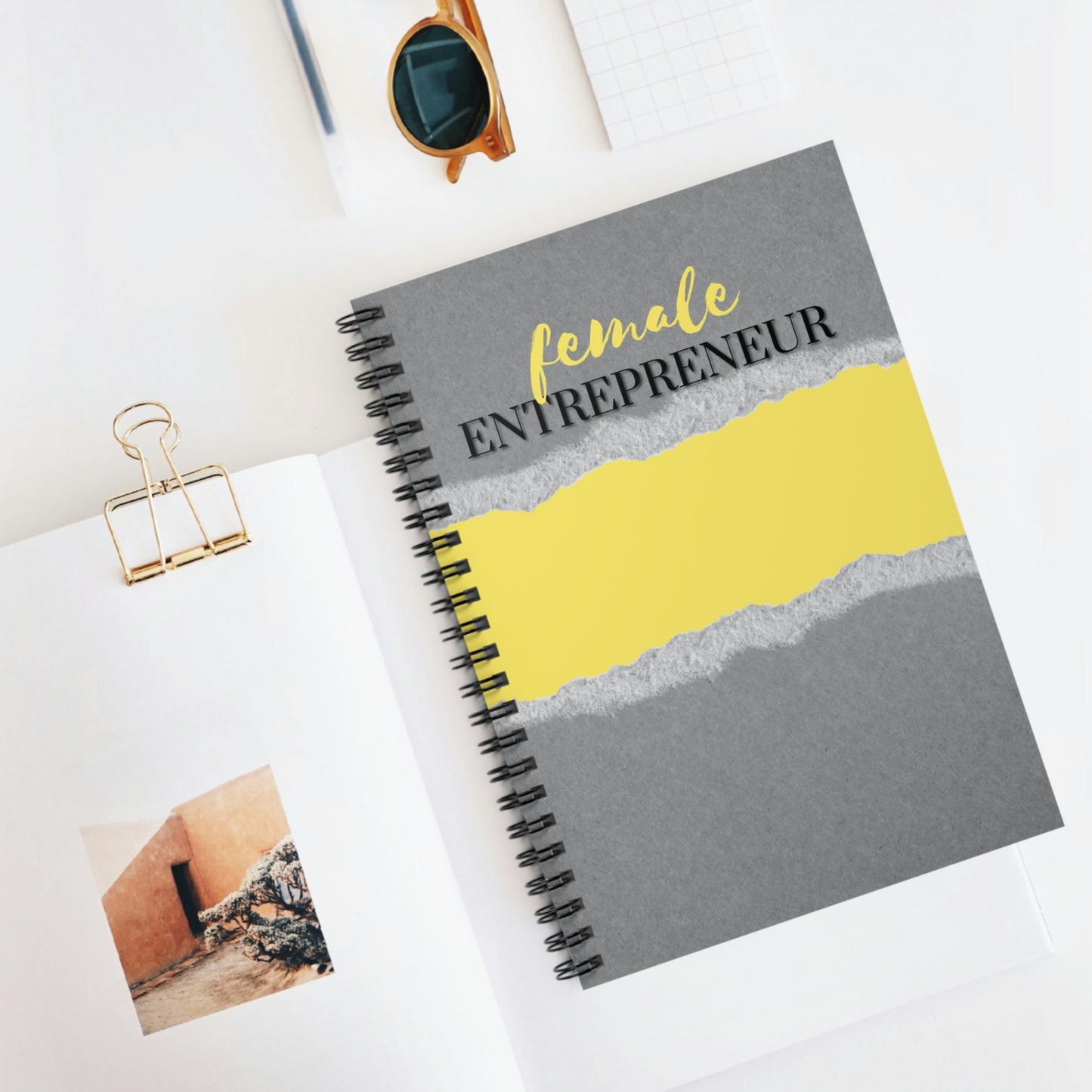 Female Entrepreneur Spiral Notebook - Ruled Line