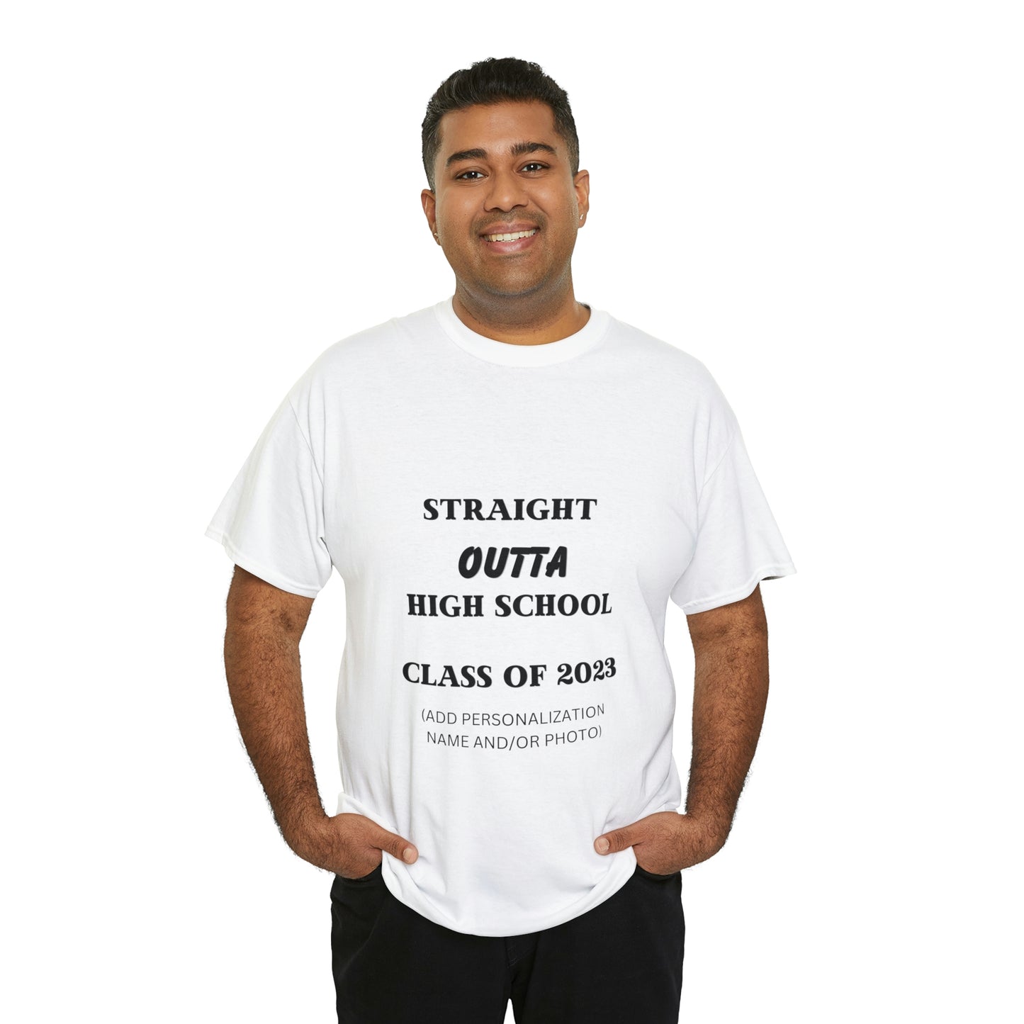 Straight Outta High School T-shirt 2023 Graduation T-shirt (PERSONALIZED)
