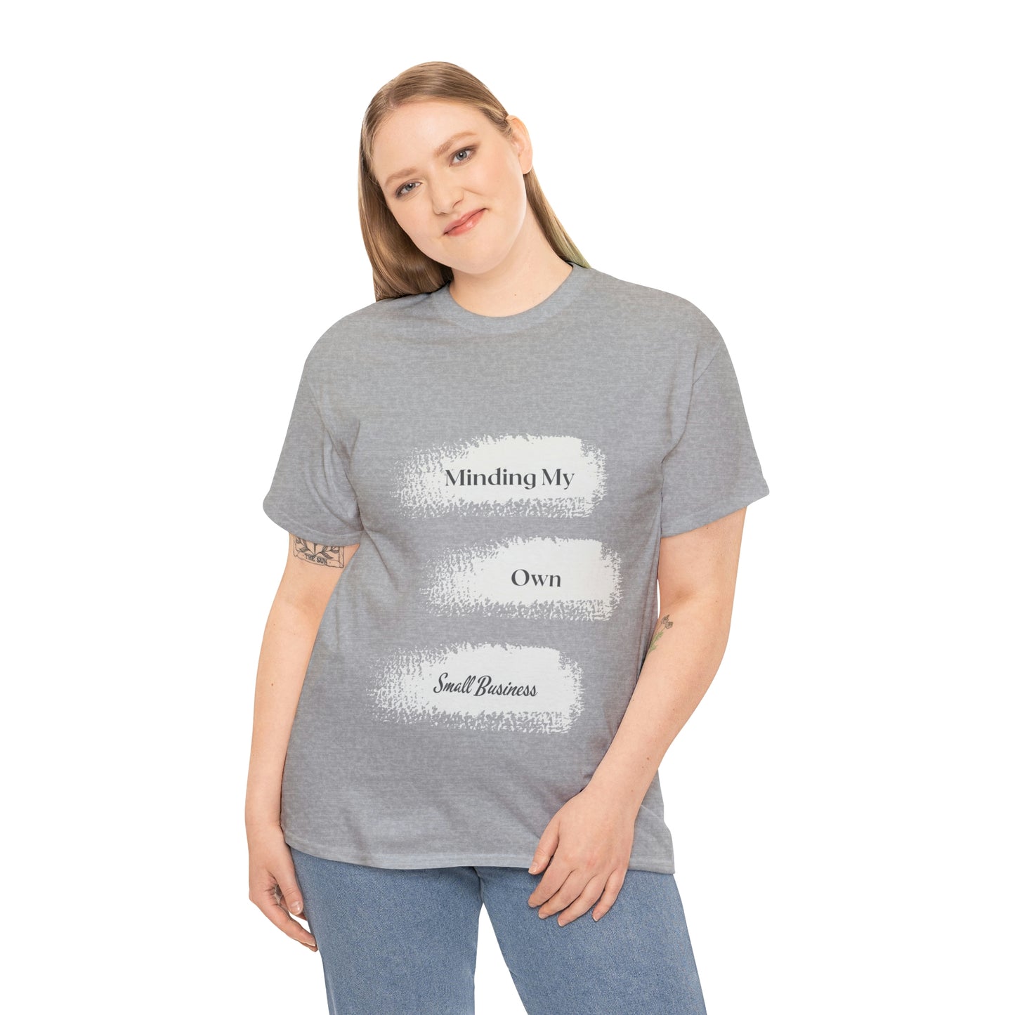 Minding My Own Small Business Unisex Heavy Cotton Tee