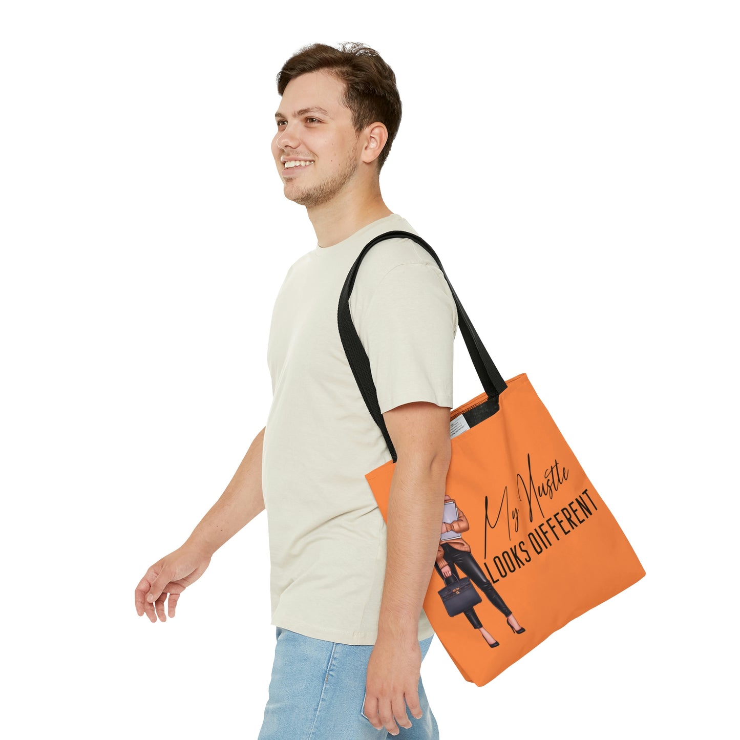 My Hustle Looks Different (Peach and Caucasian) Tote Bag