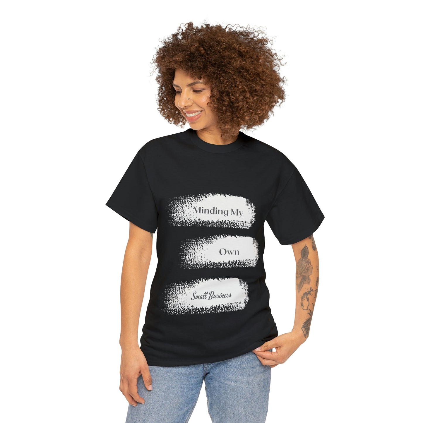 Minding My Own Small Business Unisex Heavy Cotton Tee
